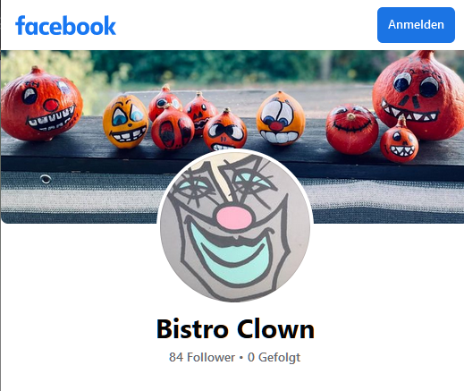 Bistro Clown bei Facebook
